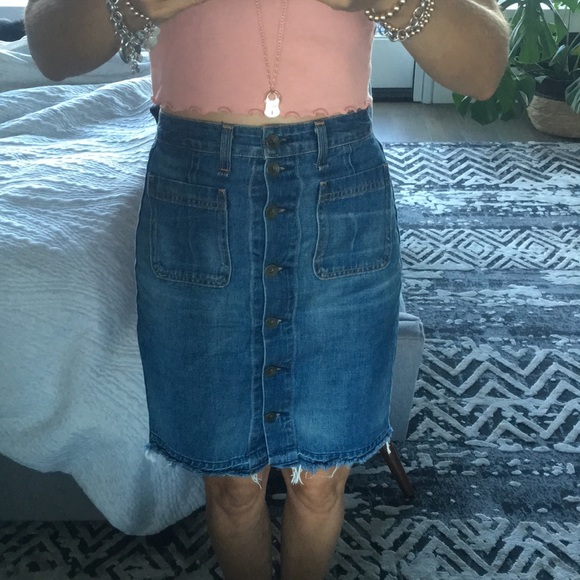 Rag and bone denim high waist skirt - Picture 2 of 6